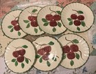 1940s Vintage Lot Of  7 Blue Ridge 9 1/2” Dinner Plates Crab Apple — photo 2