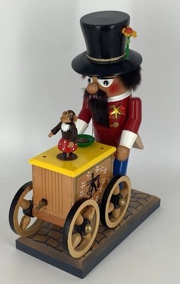 Steinbach Nutcracker Music Box Organ Grinder & Monkey Waltz of The Flowers Works