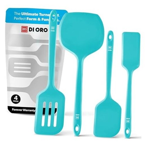 New DI ORO Silicone Turner Spatula Set - Kitchen Spatulas for Nonstick