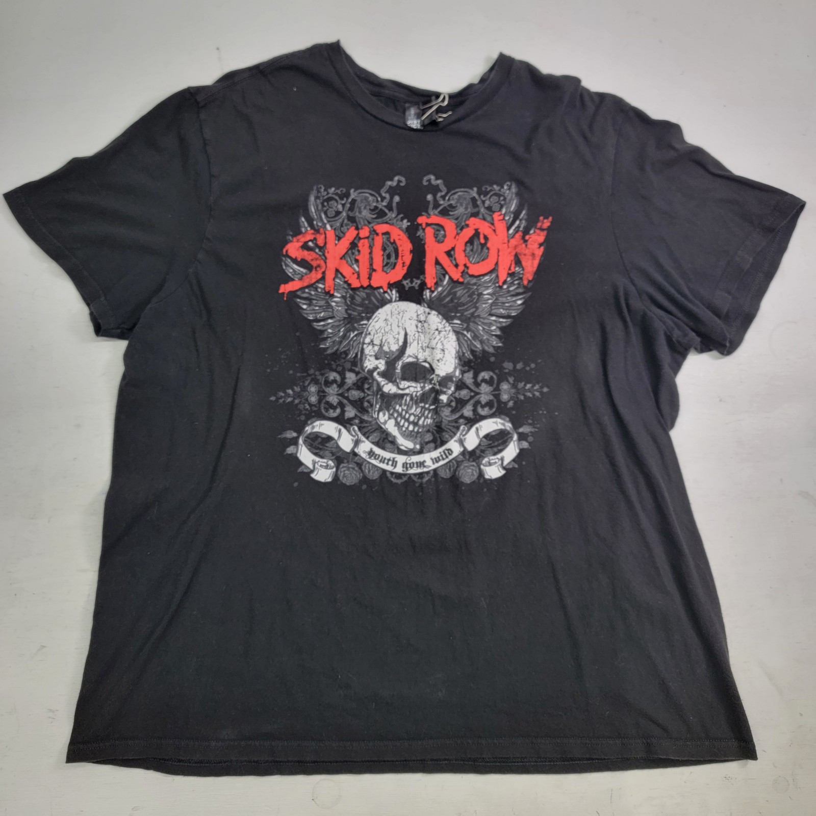 FILA T shirt uomo Skid Row Youth Gone Wild Winged Skull taglia 2XL fascia metallo pesante
