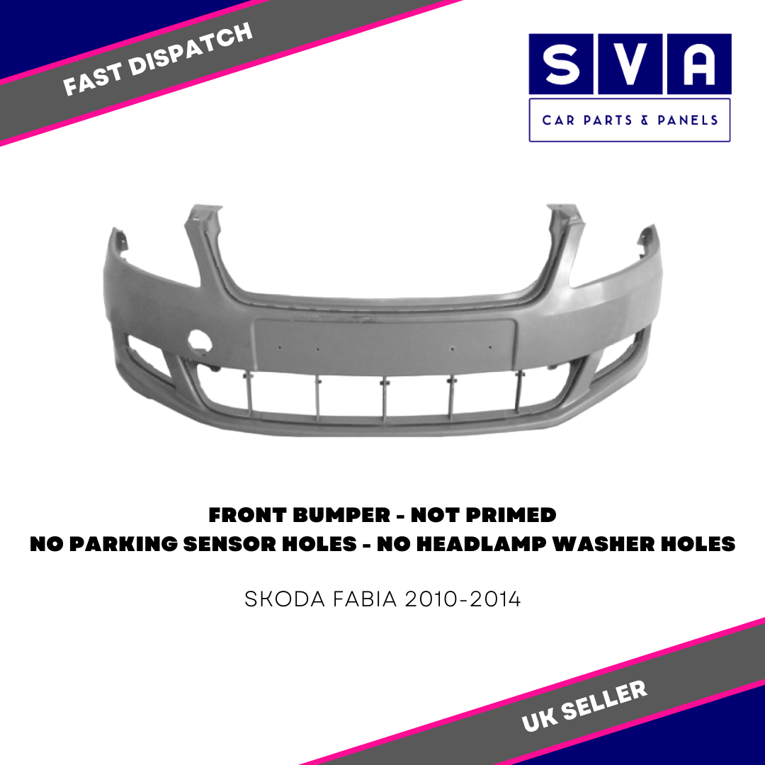 For Skoda Fabia 2010-2014 Front Bumper Not Primed No Pdc - Insurance Approved