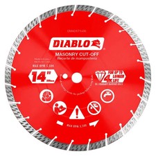 DIABLO DMADST1400 14" Diamond Segmented Turbo Masonry Cut-Off Blade
