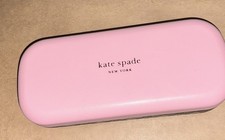 Kate Spade New York Hard Clamshell Eyeglass Case Women Pink/Green Polka