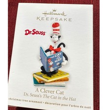 Hallmark Keepsake Dr Seuss The Cat in the Hat A Clever Cat Christmas Ornament