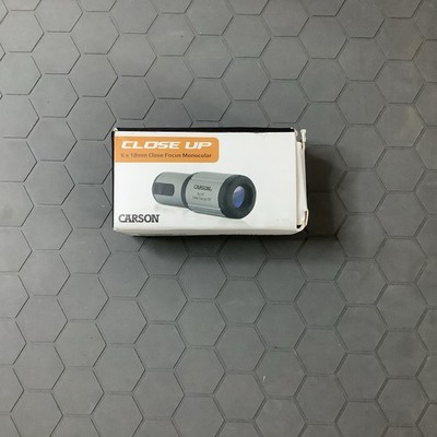 Carson CloseUp 6x18mm Close-Focus Monocular (CF-618)