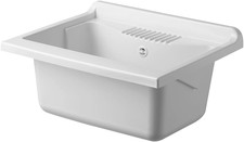 Vasca Lavapanni per Lavatoio Lavanderia, 60X50 Cm, in Resina Resistente Agli Aci