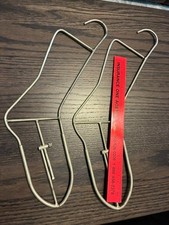 Pair of Vintage Metal 18 Sock Stretchers Stocking Dryer Hangers Set, Adjustable