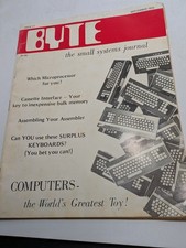 Vintage Byte magazines - Volume 1