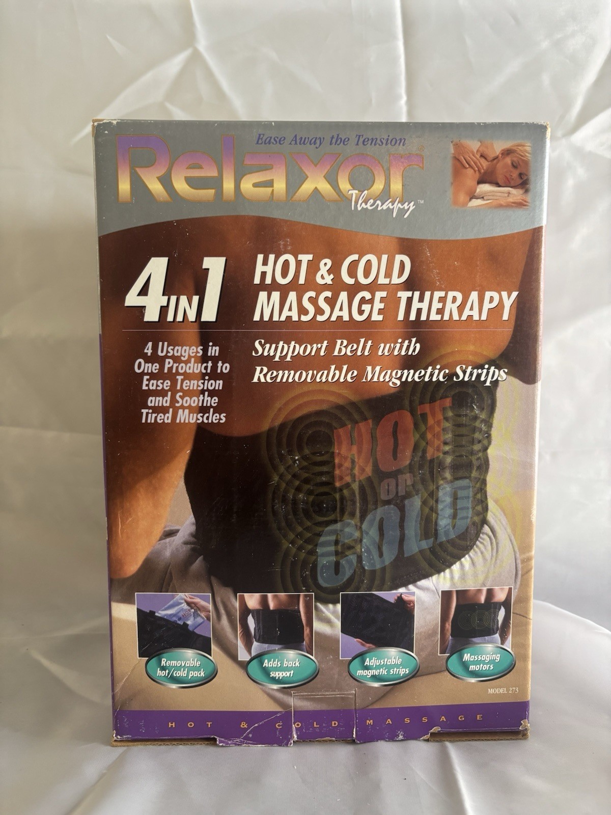 Relaxor Therapy Hot & Cold Massage Belt Pain Relief Magnetic