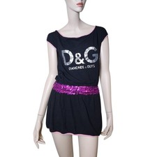 Vintage Y2k Rare D&G Diamonds And Guys Mini Dress S/M Summer