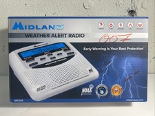 Midland WR120B NOAA Weather Alert Radio S.A.M.E. Emergency Alarm Clock Open Box