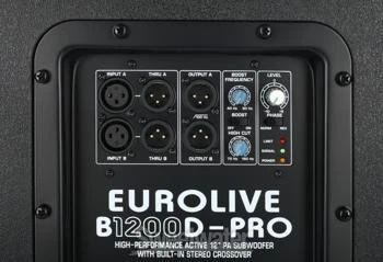 Subwoofer alimentado Behringer Eurolive B1200D-PRO 500W 12 pulgadas Foto 3 de 4