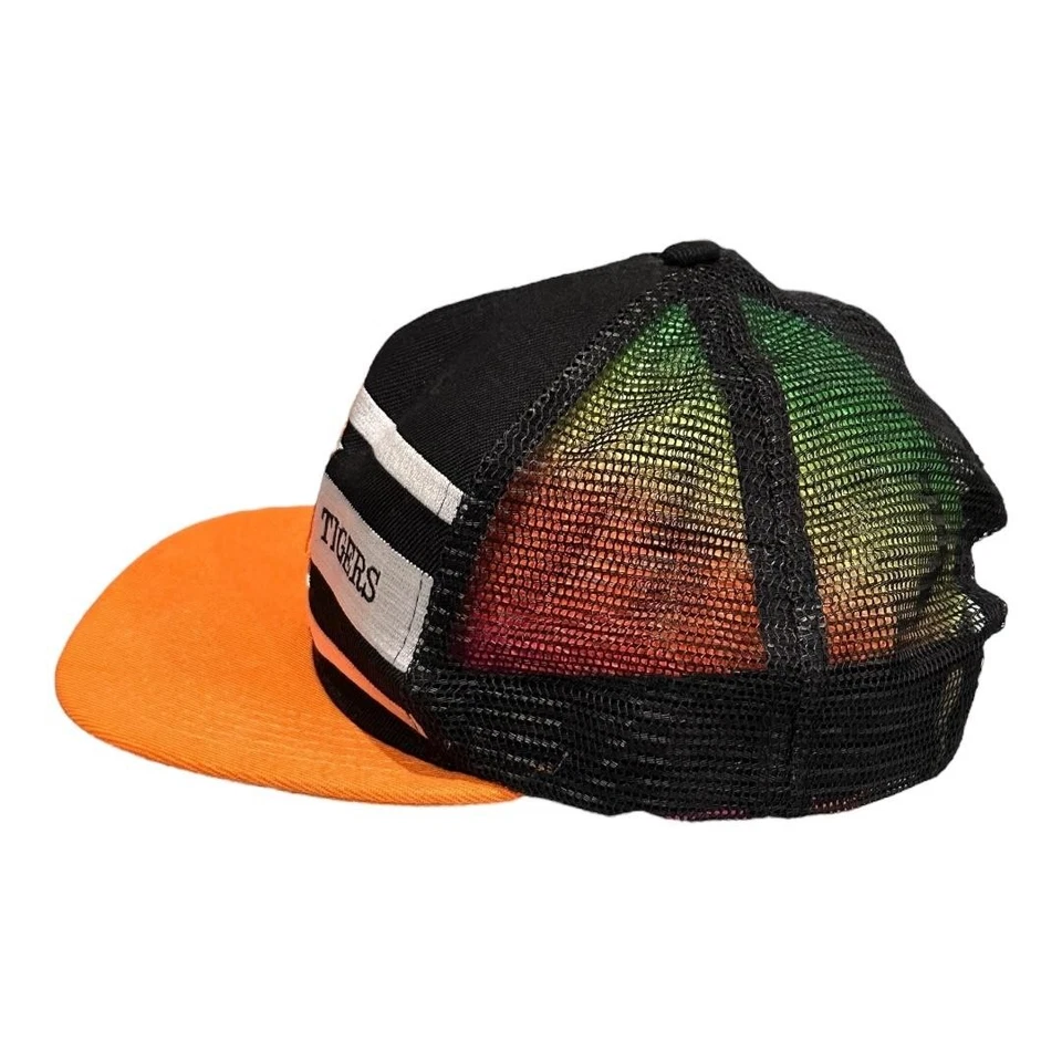 Detroit Tigers Hat Cap Snap Back Mens One Size Black Orange MLB Baseball Trucker - Image 4 of 4