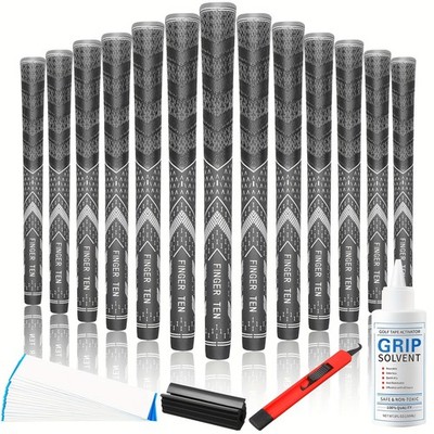 13X Golf Club Standard Grips/Medium Corded Rubber Multi-Purpose Composite Grips