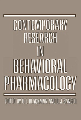 Derek Blackman | Contemporary Research in Behavioral Pharmacology | Taschenbuch