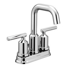 Bathroom Faucet 4 Inch Spread Moen 6150 Gibson 2 Handle Polished Chrome