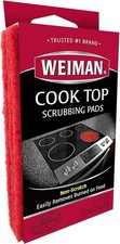 Weiman Cooktop Scrubbing Pads for Glass & Smooth Tops, 3 Reusable Pads