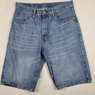 Levis 559 Shorts Mens 32 Blue Loose Straight Denim Jean Jorts | eBay