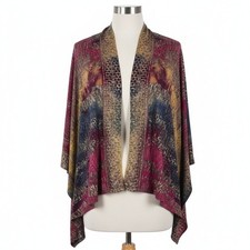 Vintage Concept Kimono Cardigan Womens Medium Boho Duster Open Front Festival