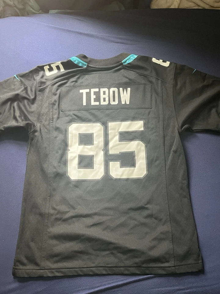 Camiseta deportiva de los Jacksonville Jaguars #85 Tim Tebow Nike NFL-Juvenil Grande-¡Bonita! Foto 4 de 4