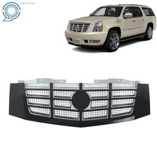 Honeycomb Front Bumper Grille Chrome For Cadillac Escalade Escalade Esv 07-2014