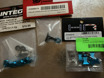 Crawler Light Blue AC03EZ16 EZ Pulls Body Clips DTSM09017A Bumper Hook & C30012