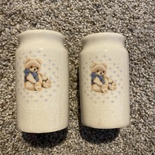 Teinshan Theodore  Country Teddy Bear Vintage Salt & Pepper Shaker Set VGC