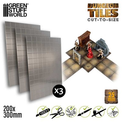 Green Stuff World Dungeon Platten 25mm Dungeon Tiles