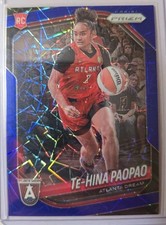2025 Panini Prizm WNBA Te-Hina Paopao Blue Velocity Prizm RC #61 Atlanta A9