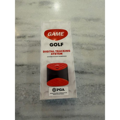 #ad GAME GOLF Digital Tracking System PGA Backed Red Black Club Tags Tracking Device $65.00