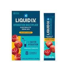 Liquid I.V.Golden Cherry Hydration Multiplier Powdered Electrolyte DrinkMix,6Ct.