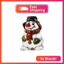 MIAOLLUN Christmas Latch Hook Kits, Snowman Latch Hook Kits Rug with Pattern Pri