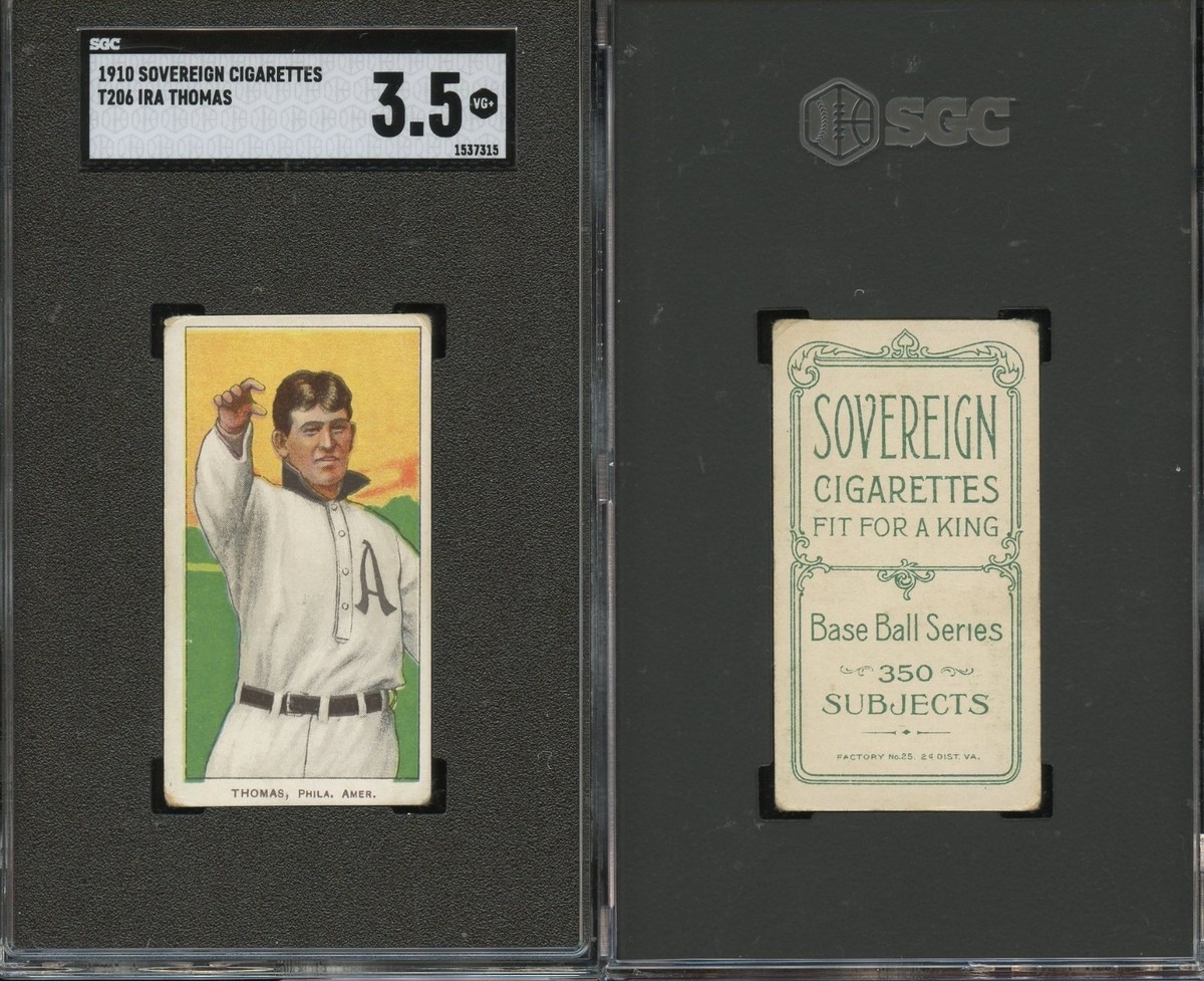 T206 Ira Thomas ~~ SGC 3.5 ~~ Sovereign 350 back | eBay