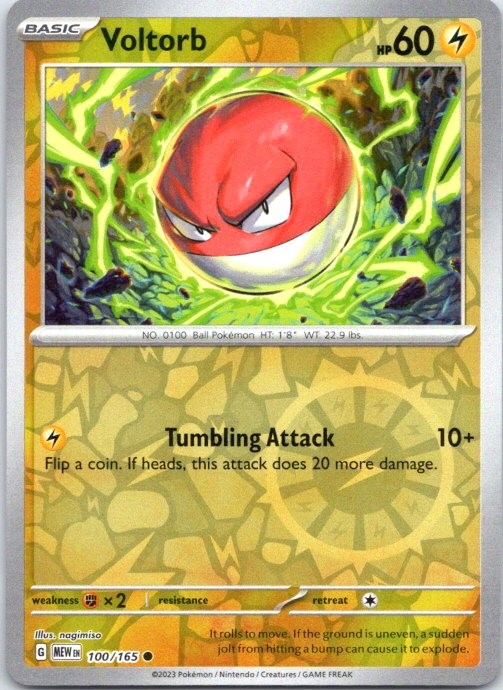 Voltorb - Professor Program Promos 100/165 NM Reverse Holo