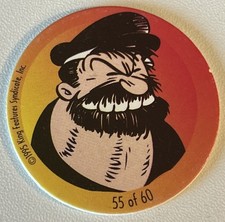 Vintage 1995 King Features Syndicate Inc. POPEYE BLUTO Pog #55 OF 60 NM/MT