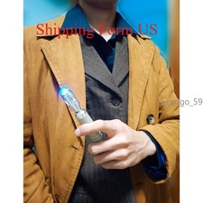 10th Doctor Who Metal Tactile Sonic Screwdriver Prop Replica Extendable Toy Xmas