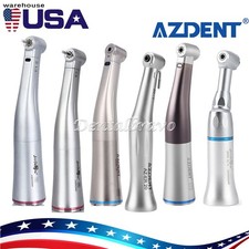 AZDENT Dental 1:1 /1:5 / 20:1 Contra Angle LED Optic Handpiece fit E-Type Motor