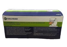 Halyard FluidShield 3 Duckbill Masks Orange 46727 35 Pack ASTM Level 3 NIP