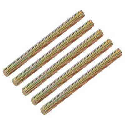 10 Pcs Fully Threaded Rod, M10-1.5x120mm Carbon Steel Long Thread Screw