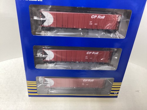 Paquete de 3 góndolas de carbón Athearn #7673 escala HO “CP” 50' Thrall lado alto | Zustand: New