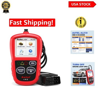 Professional AL319 Car Diagnostic Scanner with One-Click I/M Readiness System