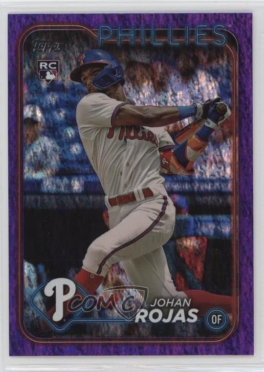2024 Topps Series 1 Purple Holofoil 523/799 Johan Rojas #209 Rookie RC 0md