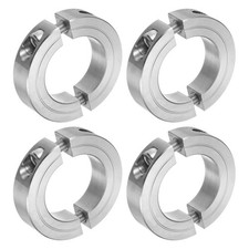 4pcs Double Split Shaft Collar 1-3/8 ID Clamping Collar 2-1/4 OD Stainless Steel