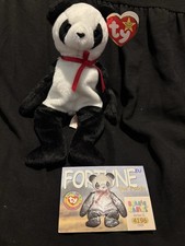 Ty Beanie Baby Fortune The Panda Excellent Condition With Tags