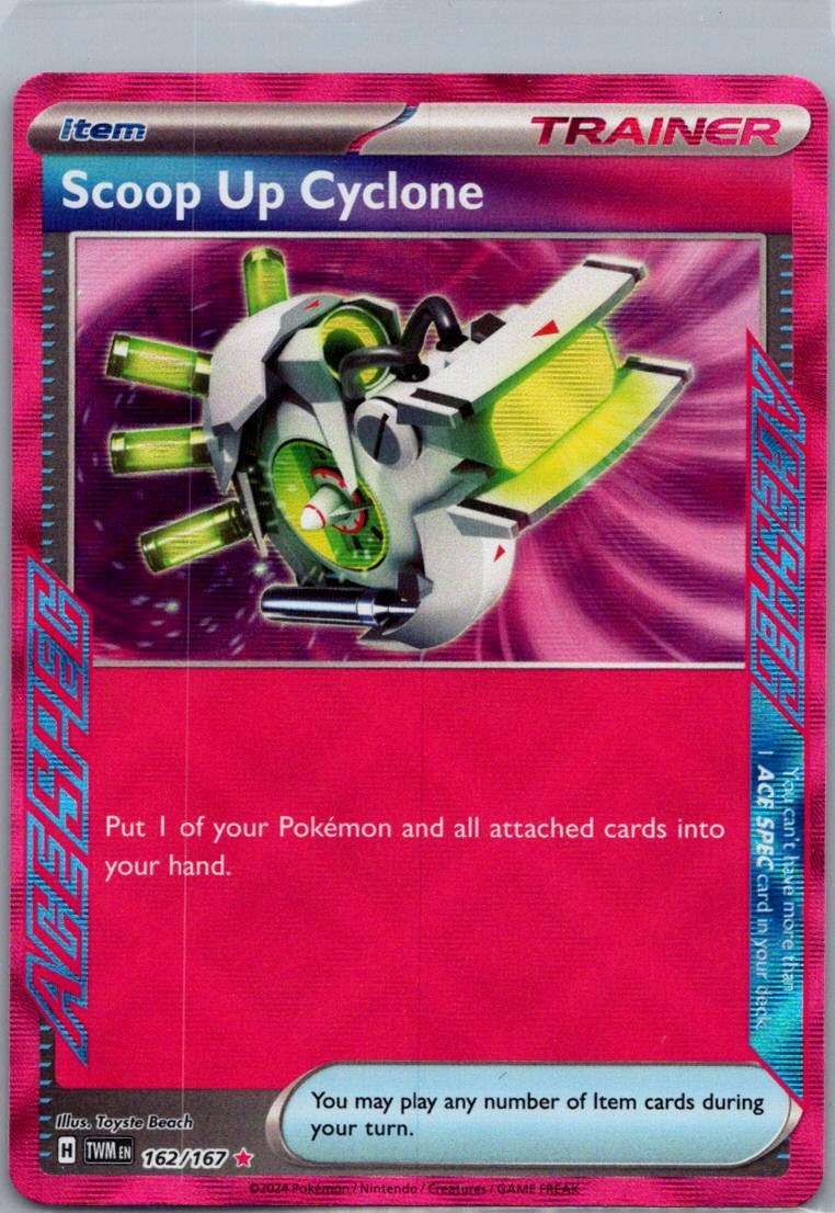 #162/167 Scoop Up Cyclone Trainer Pokémon Card
