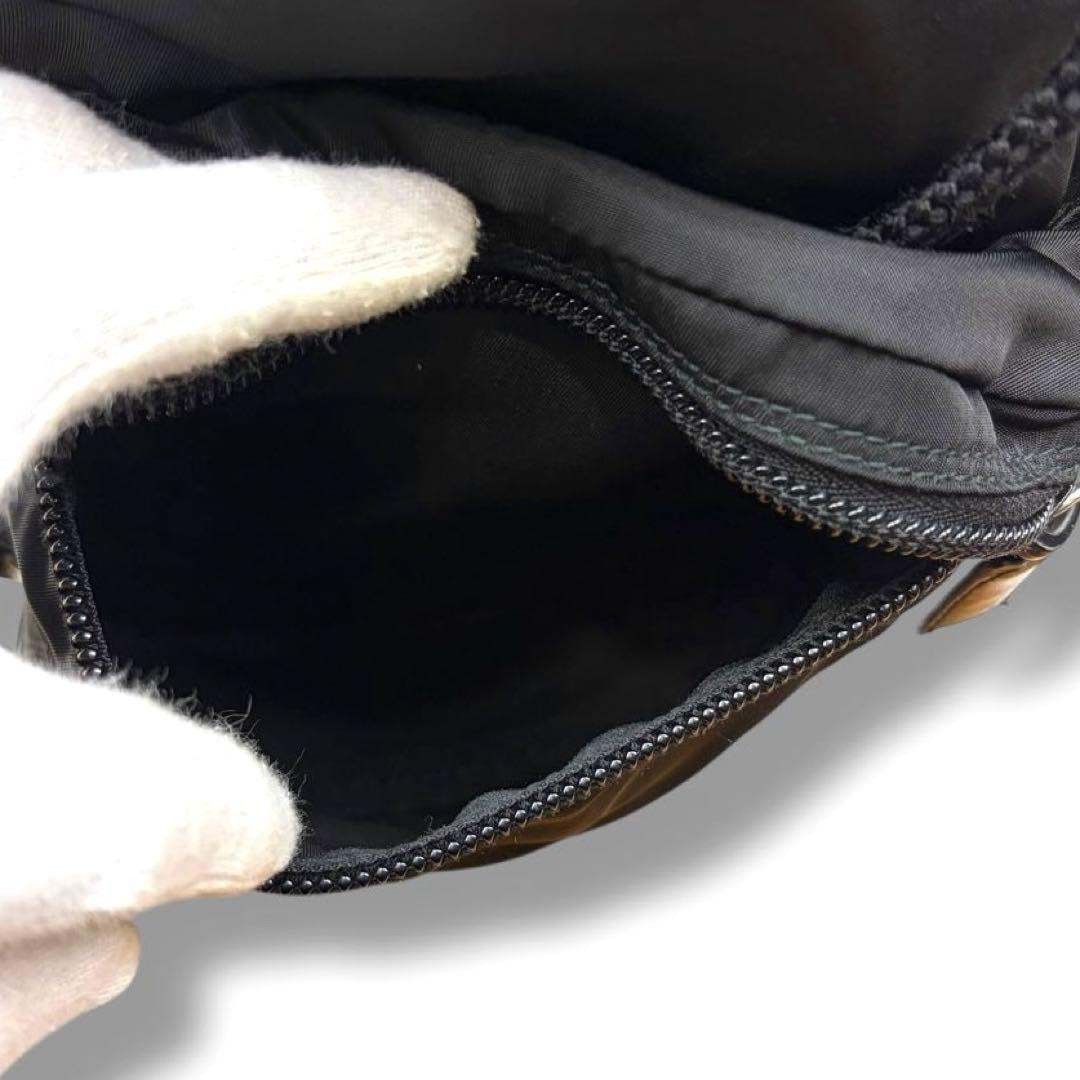 PRADA Backpack Nylon Triangular Logo Black - image 12