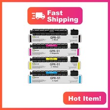 GPR-51 Toner Cartridge Black Cyan Magenta Yellow 4 Pack