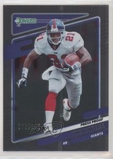 2021 Panini Donruss Press Proof Silver 70/100 Tiki Barber #84 4xw