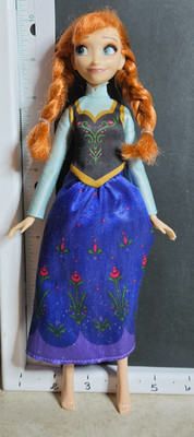 Disney Frozen Princess Anna Doll Red Hair 2016 Hasbro -No Shoes