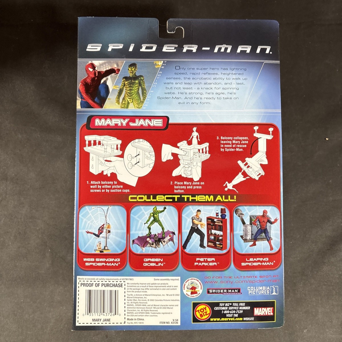 ToyBiz Spider-Man: J. Jonah Jameson with Desk Pounding 6 inch